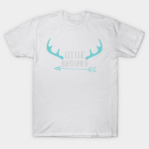 Little Brother, Younger Brother, Antlers, Arrow T-Shirt by Jelena Dunčević